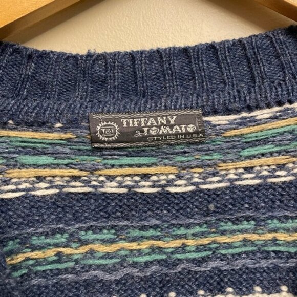 Tiffany & Tomato 100% Shetland Wool Vintage Knit Cardigan - Picture 5 of 8